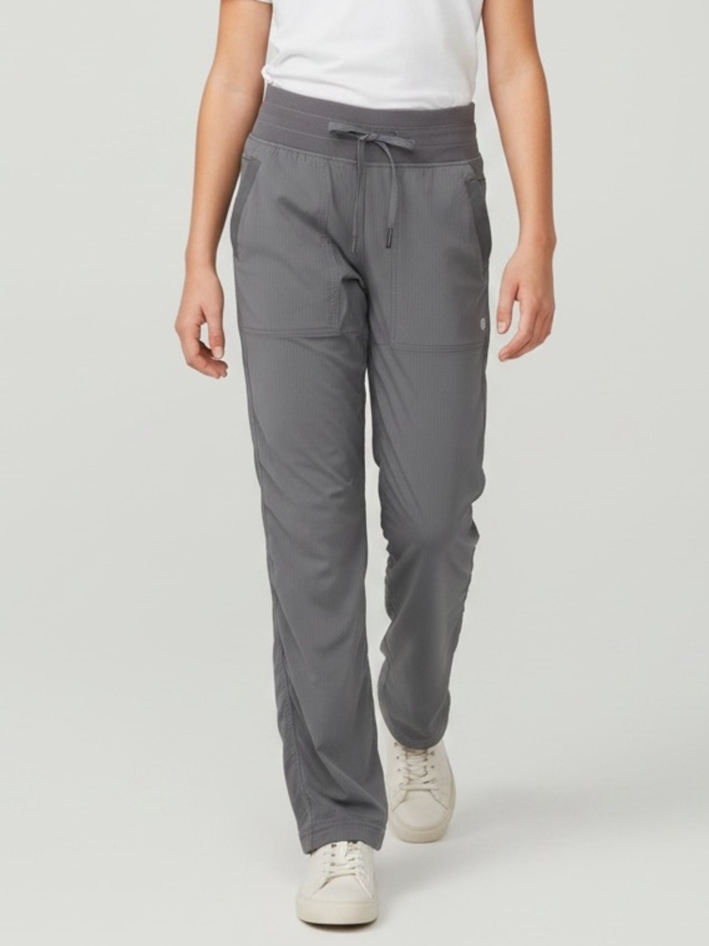 Ivivva Girls Grey Live To Move Straight Leg Dance Studio Pants Pockets Size 10